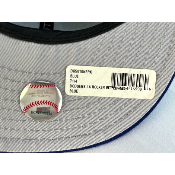 Los Angeles Dodgers Born x Raised New Era 59Fifty Fitted Cap Hat Blue 7 1/4 - Picture 10 of 11